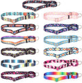 Martingale Collar for Dogs, No-Slip Escape Proof Choke No Pull Cinch Soft Nylon Dog Training Collars Adjustable for Smal