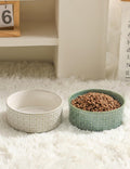 Seyatoo Ceramic Dog Bowl, 6.5 inch Pet Dog Food Bowl Water Bowls, Dogs Dish for Middle and Small Dogs, Puppy, Green