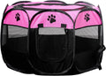 SENCONE Portable Pet Playpen for Cats, Kittens, Puppies, Indoor/Outdoor, S