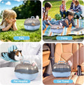 Small Animal Carrier Cage with Water Bottle, Portable Hamster Travel Case
