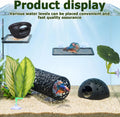 Amabro 4Pcs Betta Fish Hammock Tunnel Set Float Cave Leaf Pads Suction Cups