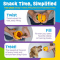 Brightkins Tough & Tumble 2 Piece Pumpkin Treat Dispenser