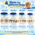 NATGAI 32 x 8 in Foldable Dog Swimming Pool, PVC Pet Bath Tub, Whelping Box