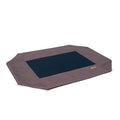 K&H Pet Products Dog Cot Replacement Cover, Designed to fit K&H Large Pet Cots (Sold Separately), Indoor Outdoor, Breathable Cooling Mesh Center, Machine Washable - Large 42 X 30in Chocolate