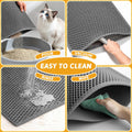 Pieviev Cat Litter Mat, Double-Layer Waterproof Litter Trap, 24" x 15"