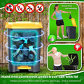 Outdoor Dog Poop Trash Can with Pooper Scooper & 60 Free Poop Bags -20 L/5.2 Gallon Dog Waste Trash Can Pet Waste Dispos