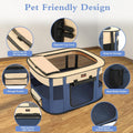 Dog Playpen, Pet Playpen, Foldable Kitten cage Puppy Play Pen, Portable Dog Kennel Tent Crate, Indoor Outdoor Travel Cam