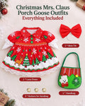 Christmas Porch Goose Outfit Clothes for 23" Cement Goose