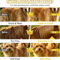 Dog Detangler Spray for Dogs & Horses, 6.76 Oz Mane and Tail Leave-in Conditioner for Long Coats, Helps Loosen Knots, Tangles & Mats, Smooths Frizz, Adds Shine, Fruit Scent