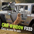 Pecute Back Seat Extender for Dogs 56.29 * 28.74 in, Car Window Fixing for Maximum Car Protection, Leather Fabric Dog Ca