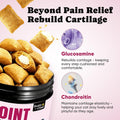 Glucosamine for Cats, Cat Joint Supplement with Chondroitin, Omega-3s & Green-Lipped Mussel, Pain Relief Crunchy & Cream