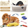 Zopeal Dog Toy Gift Basket Set for Puppy Birthday