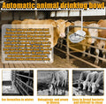 Automatic Animal Drinking Water Bowl with Float Valve and Drainage Hole 304 Stainless Steel Feeder Waterer Livestock Wat