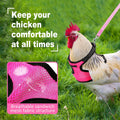 Adhafera Chicken Harness with Leash, Upgraded Double Adjustment Chicken Harness and Leash Set for Hens, Duck, Goose, Sma