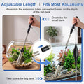 fishkeeper 5-in-1 Aquarium Siphon Gravel Vacuum Kit with Fish Net, 3 Heads