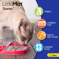 LickiMat Slomo, Cat Slow Feeder Lick Mat, Boredom Anxiety Reducer; Perfect for Food, Treats, Yogurt, or Peanut Butter. F
