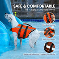FUAMEY Dog Life Jacket for Extra Large Dogs, Dog Life Vest with Lift Handle, D-Ring Attachment, Adjustable Straps and Re