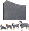 Dog Bathrobe Super Absorbent Pet Drying Towel Robe with Adjustable Strap