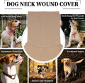 ROZKITCH Anxiety Dog Vest, Thunder Jacket with Hoodie Soft Ears Cover, Hoodies Vest for Dogs for Fireworks Travel Vet Visit 4th of July Holiday Christmas Khaki XL