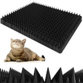 Petfolio 12 Pack Upgraded Black Cat Repellent Mat - 16" x 13" Scat Mat for Cats Has Uneven Spikes is an Effective Scat Mat for Dogs, Cats Repellent Outdoor & Indoor to Deter Cats, Dogs & Small Animals