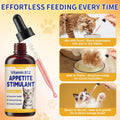 Cat Appetite Stimulant & Weight Gainer - Liquid B12 for Senior & Low Weight Felines - Supports Energy, Recovery, Digestion & Immune Health with L Lysine, Iron, Taurine - Cat Vitamins and Supplements