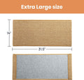 Extra Large Cat Scratcher Mat - Sisal-Style Scratching Rug for Indoor Cats