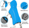 Mile High Life Dog Raincoat, Adjustable Waterproof Pet Rain Jacket, Reflective Hooded Poncho for Small Medium Large Dogs
