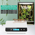 Automatic Reptile Mister with 4 Nozzles | 360° Adjustable Spray, Timer Control & External Reservoir for Terrariums