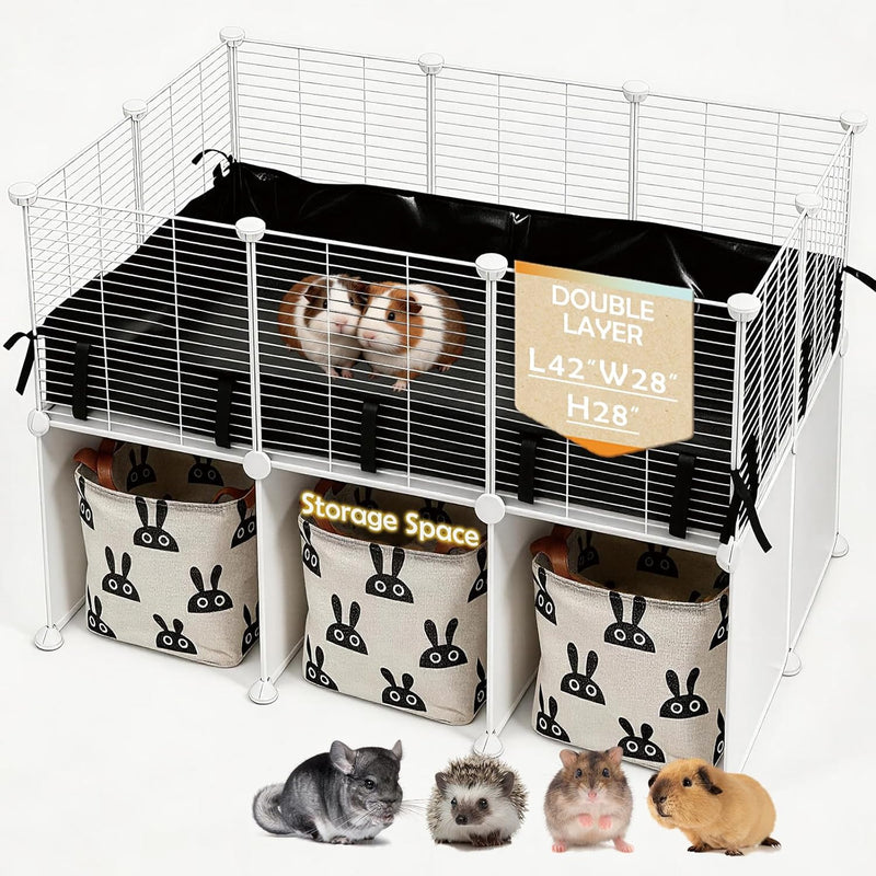 MEEXPAWS Guinea Pig Cages Small Animal Playpen Large 42
