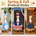 8 Set Holiday Porch Goose Outfits 23 inch All Seasons Goose Clothes for Fall Thanksgiving Halloween Christmas Valentine 