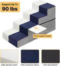 Veehoo Dog Stairs for Bed Couch Large Dogs Extra Wide 20", Pet Steps 24" H