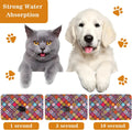Dog Food Mats for Floors Boho Mat for Cat Food and Water Bowls