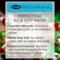 Crystalpro Betta Minerals - Creates Natural Beta Water Environment - Reduces Stress - Essential Minerals for Soft & RO W