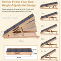 Foldable Wooden Dog Ramp Wooden Dog Ramp for Bed-5 Adjustable Heights