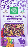 Small Pet Select - Flower Power Herbal Blend, a Natural Herbal Treat for Rabbits and Guinea Pigs, 4.4oz