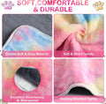 Tudomro 8 Pcs Guinea Pig Fleece Cage Liners, Tie Dye, 16 x 24 Inch