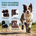 Kuoser Dog Boots, Waterproof Anti-Slip Dog Shoes with Adjustable Straps
