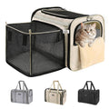 MIDOG Cat Carrier Soft for Small to Medium-Sized Cats,Up to 15 Lbs, TSA Airline Approved Soft Sided Pet Carrier,Collapsible Travel Cat Bag(Beige)