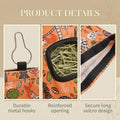 2Pcs Rabbit Hay Feeder Bag 11.8 x 9 Inch Oxford,2 Hole Guinea Pig Hay Bags Storage Dispenser for Rabbits Chinchillas Ham