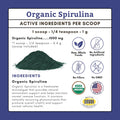 Wholistic Pet Organics Spirulina Powder for Dogs and Cats - Antioxidant Support for Dogs and Cats - Immune Support Supplement, Promotes Overall Wellness - Human-Grade Superfood for Pets - 85 Scoops
