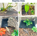 Reptile Hide Cave, Snake Hide for Ball Python & Gecko, Large Size 9.5"