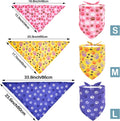 JpGdn 10PCS Big Dog Bandanas Large Breed Paw Print for Extra Large XL XXL Triangle Bibs Head Scarves for Boys Girls Grooming Accessories Costume