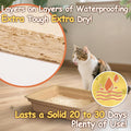 9-Pack Disposable Litter Boxes for Cats: Leak-Proof 3/6/9/20/32 Odor Control Tray for Kittens Rabbits Travel Indoor Easy to Dispose of