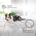Modern Threads Water-Resistant Faux Rabbit Fur Pet Blanket for Dogs & Cats – Ultra-Soft Couch, Bed & Crate Protector, 50