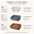 ZOMISIA Orthopedic Large Cat Bed with Removable Washable Cover, 25x21''