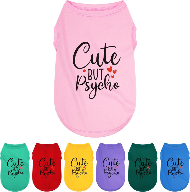 Expressive Polyester Dog Shirt Vest: Soft and Lightweight Puppy Shirt for Small and Medium Dogs, Featuring the Playful '