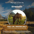 Majesty's Omega Wafers - Superior Horse / Equine Skin, Coat, and Immune Support Supplement - Omega 3, 6, 9, and Biotin -