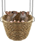 Natural Grass Rat Hammock for Cage, Tightly Woven Non-Collapse
