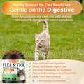 Puyrzoe Flea and Tick Prevention for Cats, Chewable Cat Flea Treatment