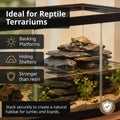 1LB Natural Slate Stones-Aquarium Rocks for Fish Tank,Non-Toxic Slate for Reptile Enclosures,Terrariums & Landscaping,Du